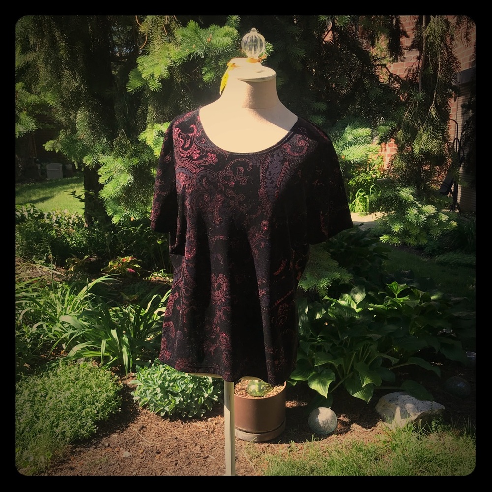 Black glittery shirt